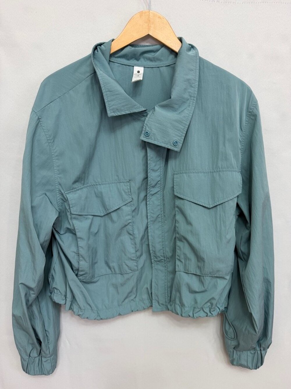 Yogalicious Radiant Commuter Windbreaker Jacket Teal Women M Gorpcore Utility